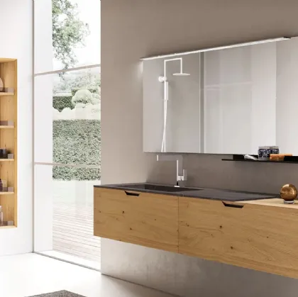 Mobile da Bagno sospeso in Rovere Nordico Quaranta5 02 di Archeda